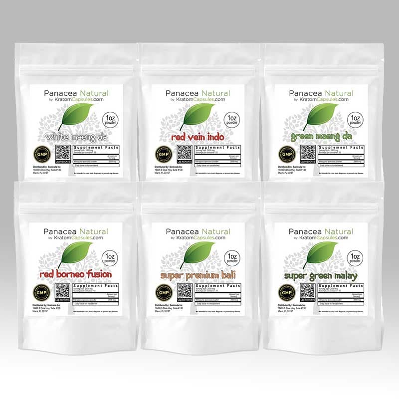 Kratom Powder 1oz Variety Pack