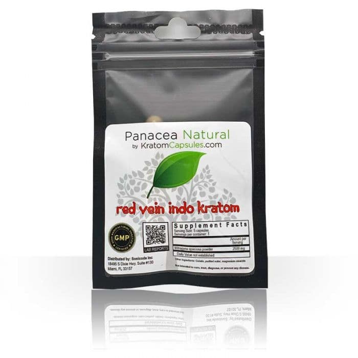 Red Vein Indo Kratom 5 Capsules Sample